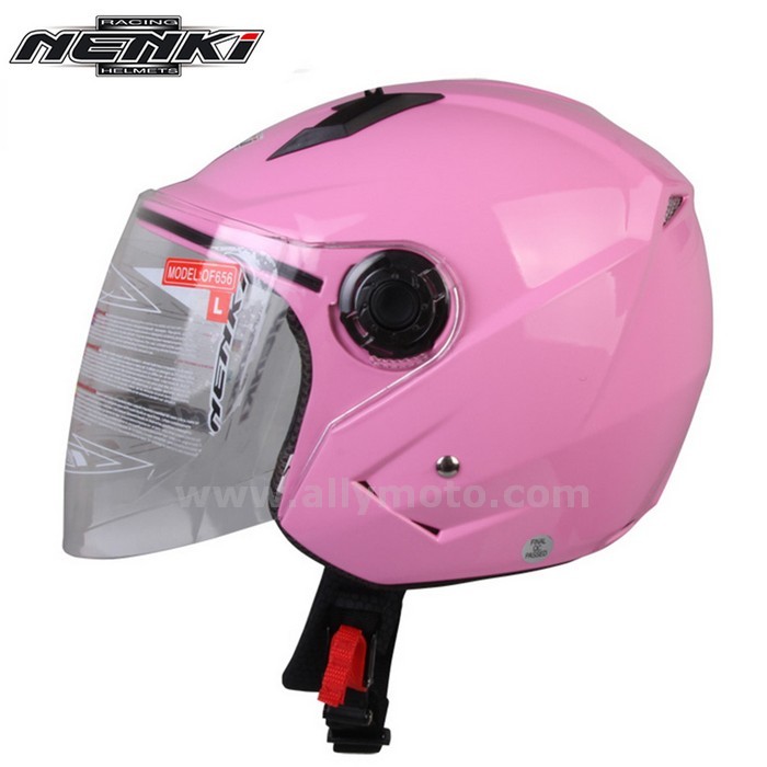 129 Nenki Open Face Helmet Motorbike Cruiser Chopper Touring Street Scooter Clear Lens Shield Men Women@3